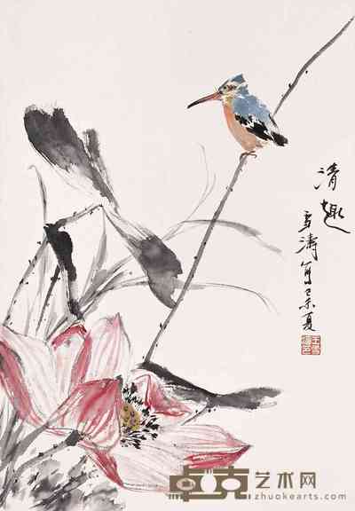 王雪涛 1979年作 清趣 立轴 50×35cm